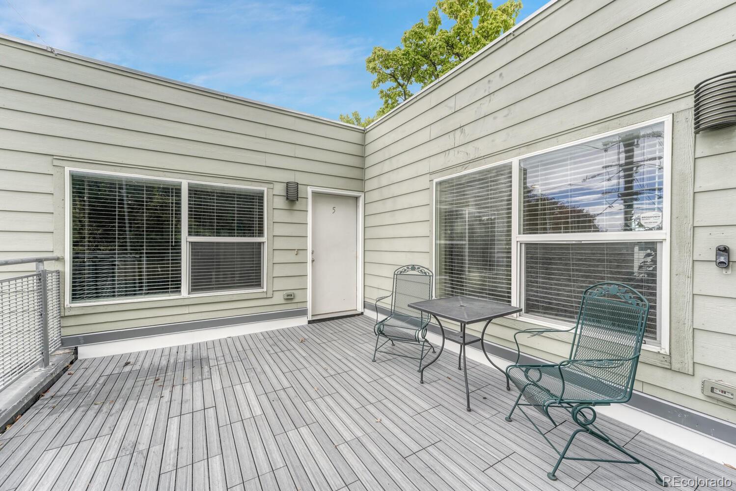 2389 South High Street, Unit 4 Denver, CO 80210 - Photo 18 of 27 a view of a two chairs in the balcony