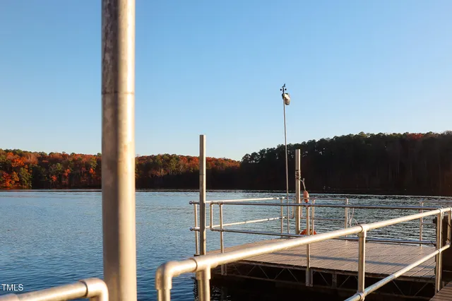 a view of a balcony with ocean view
