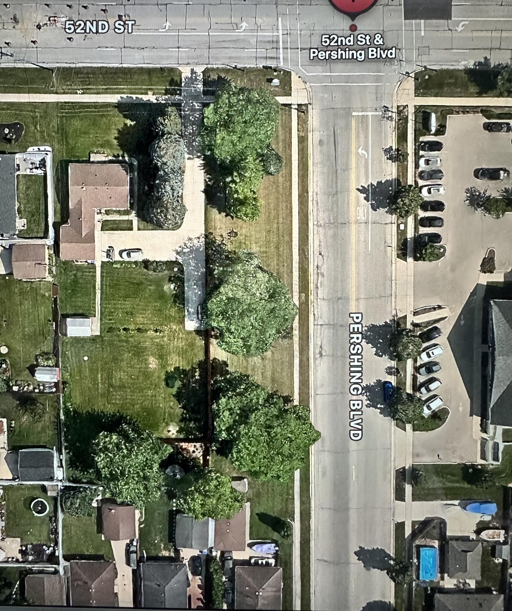 Corner of 52nd and Pershing Blvd