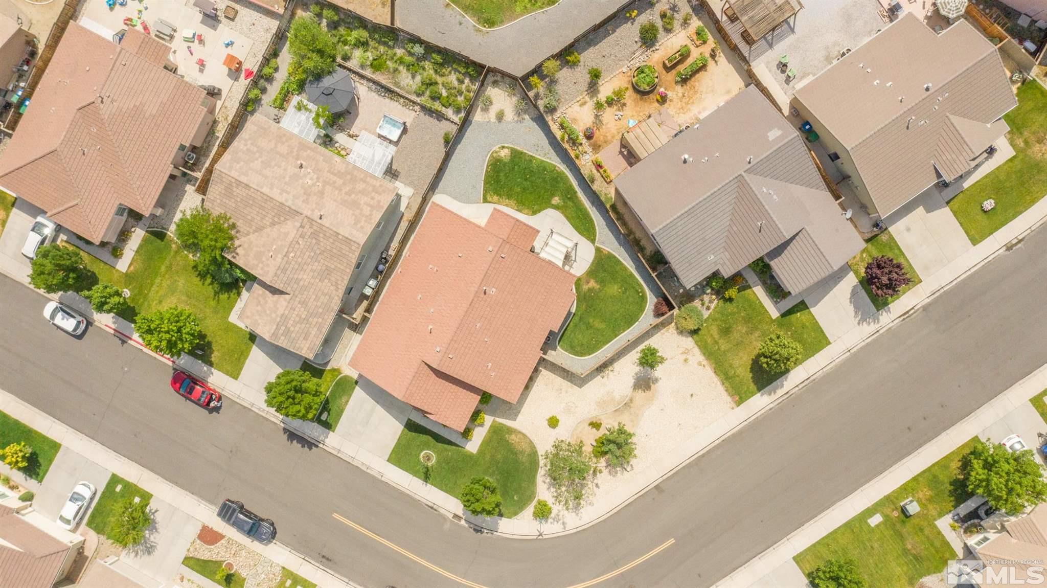 1798 Ornellaia Way Reno, NV 89521 - Photo 23 of 24 an aerial view of a house with a garden