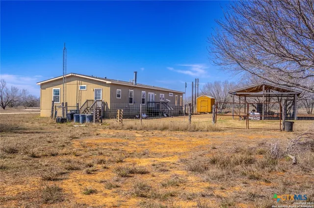 a view of a wooden door