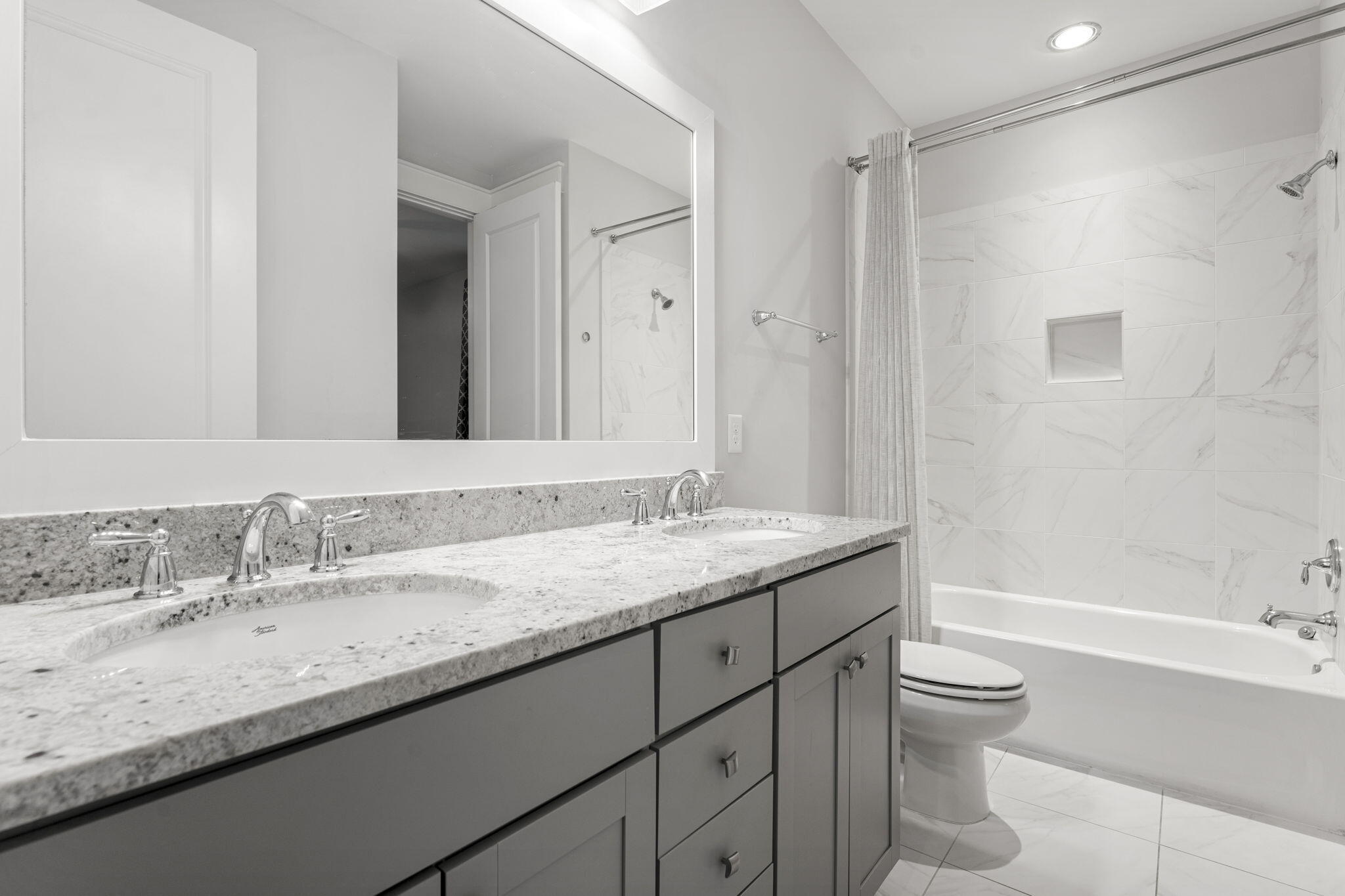 426 Flatwoods Forest Loop Santa Rosa Beach, FL 32459 - Photo 26 of 59 a bathroom with a granite countertop sink a toilet and shower