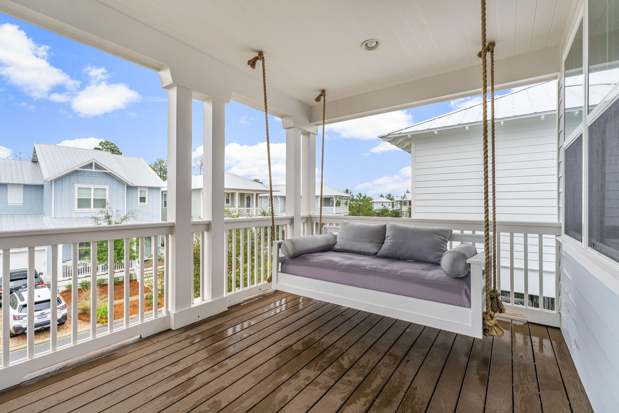 426 Flatwoods Forest Loop Santa Rosa Beach, FL 32459 - Photo 37 of 59 a living room with wooden floor pool table and chairs