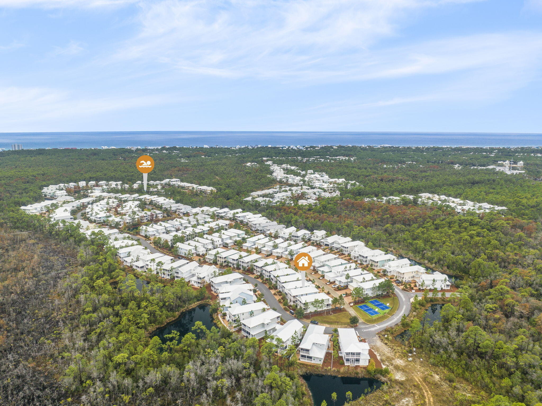 426 Flatwoods Forest Loop Santa Rosa Beach, FL 32459 - Photo 49 of 59 a view of a city with an ocean