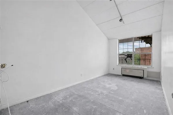 a balcony with street view