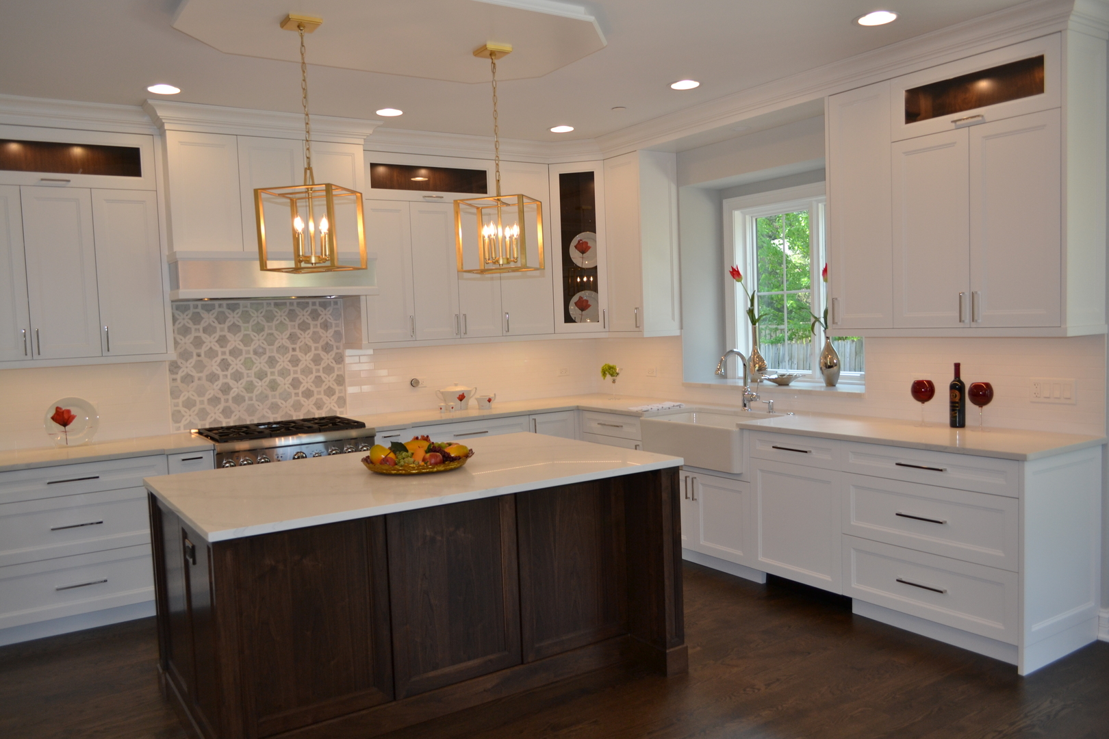 2247 Illinois Road Northbrook, IL 60062 - Photo 5 of 32 a kitchen with a sink stove and refrigerator
