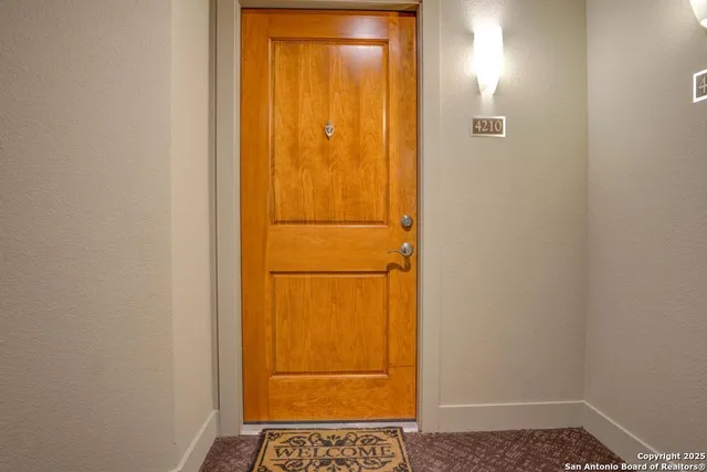 a view of an empty room