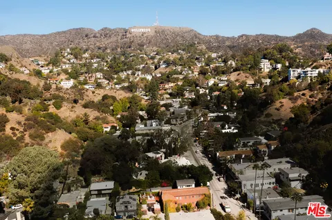 view of a black and white photo