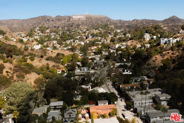 view of a black and white photo