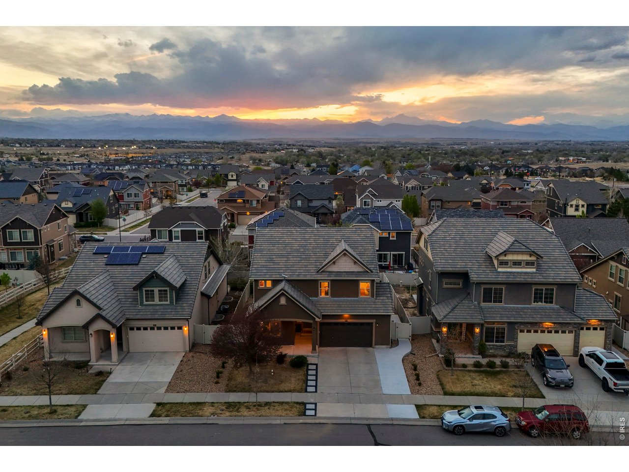 148 Summit Way Erie, CO 80516 - Photo 44 of 47 an aerial view of residential houses with outdoor space