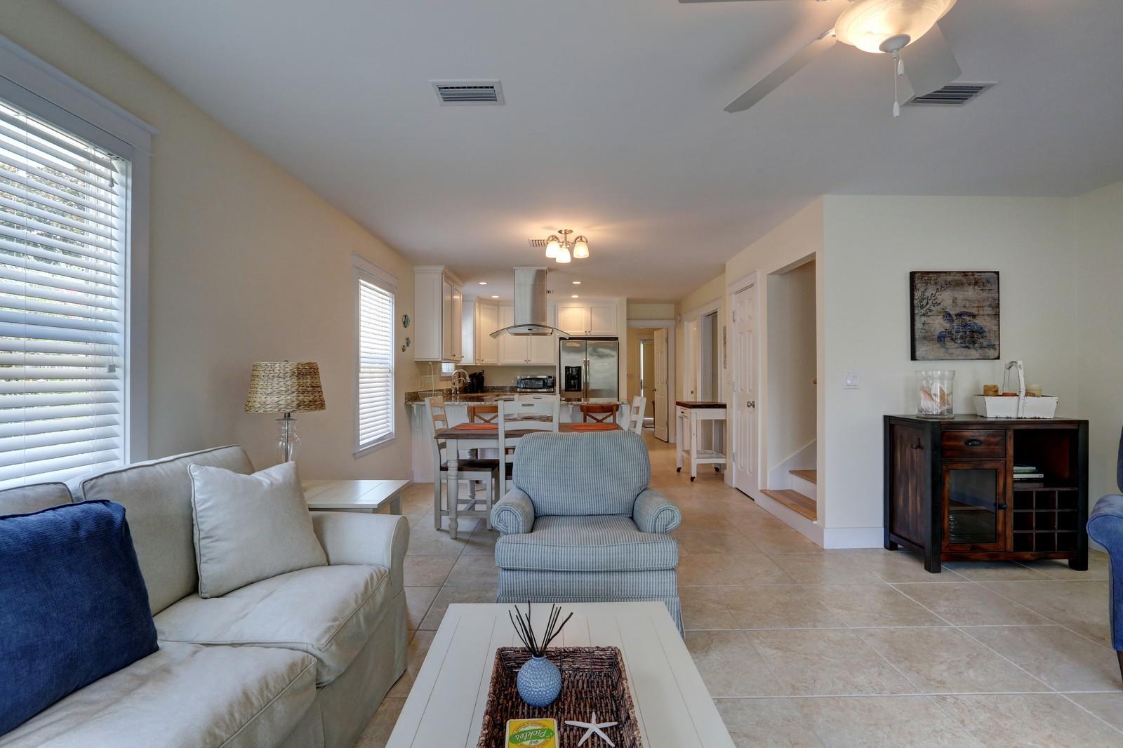 97 Sand Dunes Road Santa Rosa Beach, FL 32459 - Photo 15 of 31 a living room with furniture and kitchen view