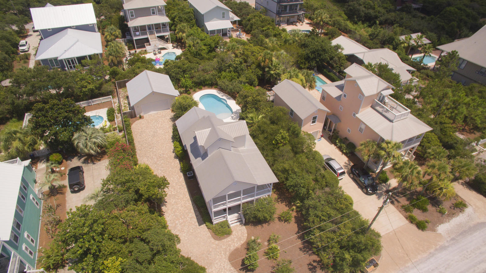97 Sand Dunes Road Santa Rosa Beach, FL 32459 - Photo 5 of 31 an aerial view of residential houses with outdoor space