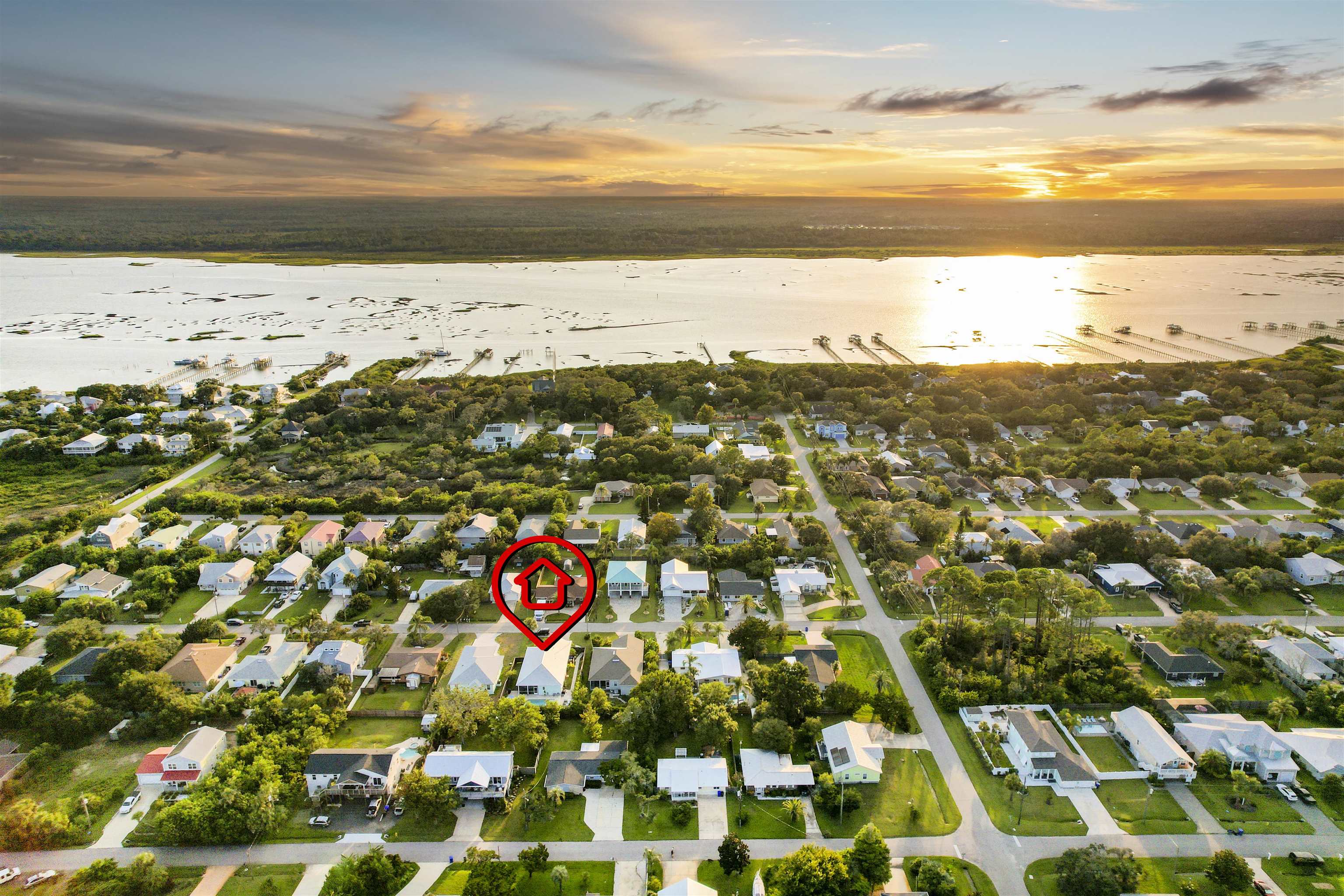 5436 4th Street St. Augustine, FL 32080 - Photo 42 of 45 a view of city and ocean