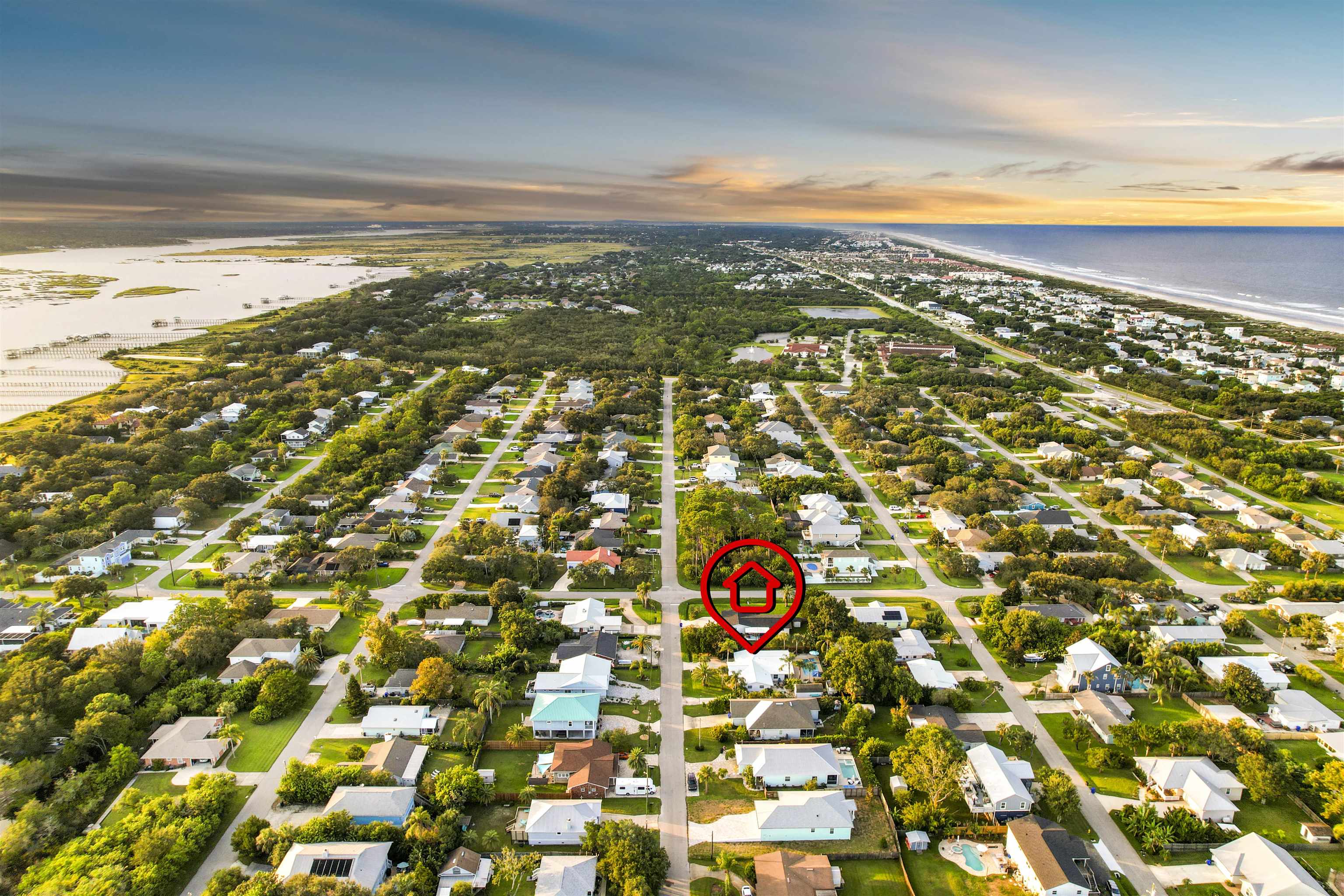 5436 4th Street St. Augustine, FL 32080 - Photo 43 of 45 a view of city and ocean
