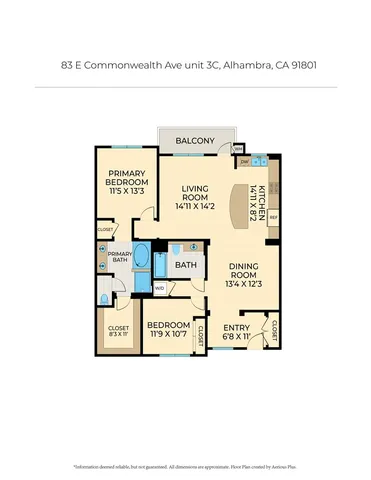 $728,000 | 83 East Commonwealth Avenue, Unit 3C, Alhambra, CA 91801