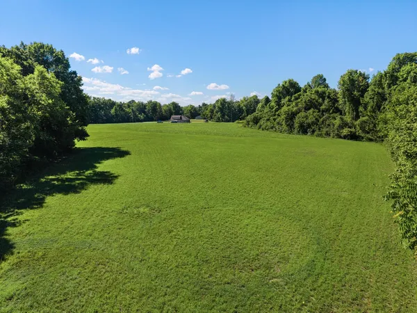 a view of a golf course with a garden