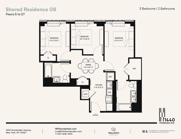 $6,595 | 1440 Amsterdam Avenue, Unit 1808 | Manhattanville