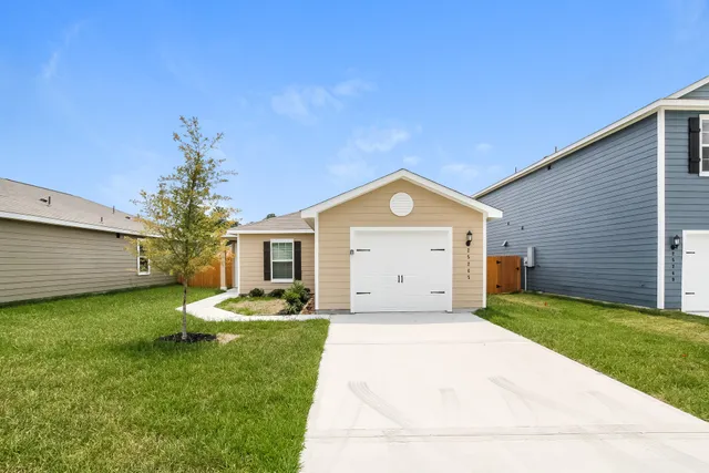 a house view with a outdoor space