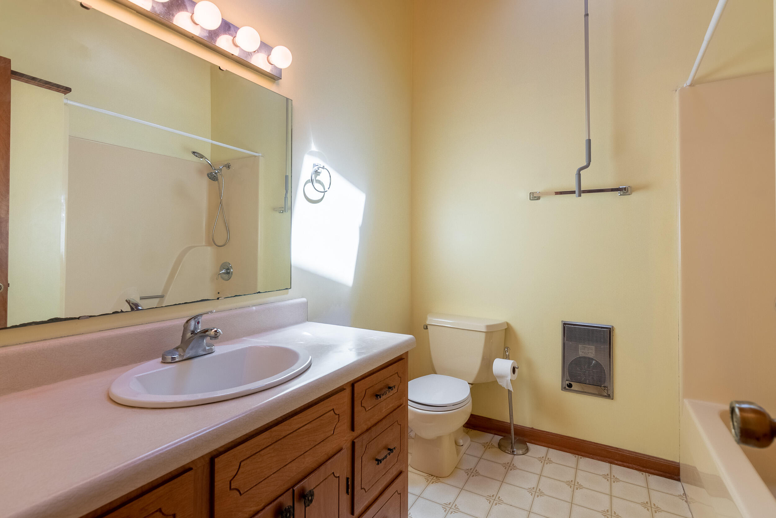 995 White Oak Grove Road Northeast Riner, VA 24149 - Photo 28 of 70 a bathroom with a sink a toilet and a mirror