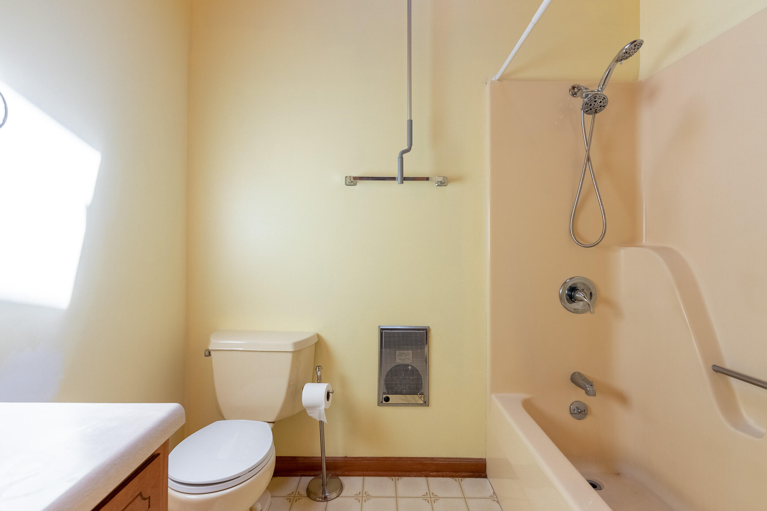 995 White Oak Grove Road Northeast Riner, VA 24149 - Photo 29 of 70 a white toilet sitting next to a bath tub shower