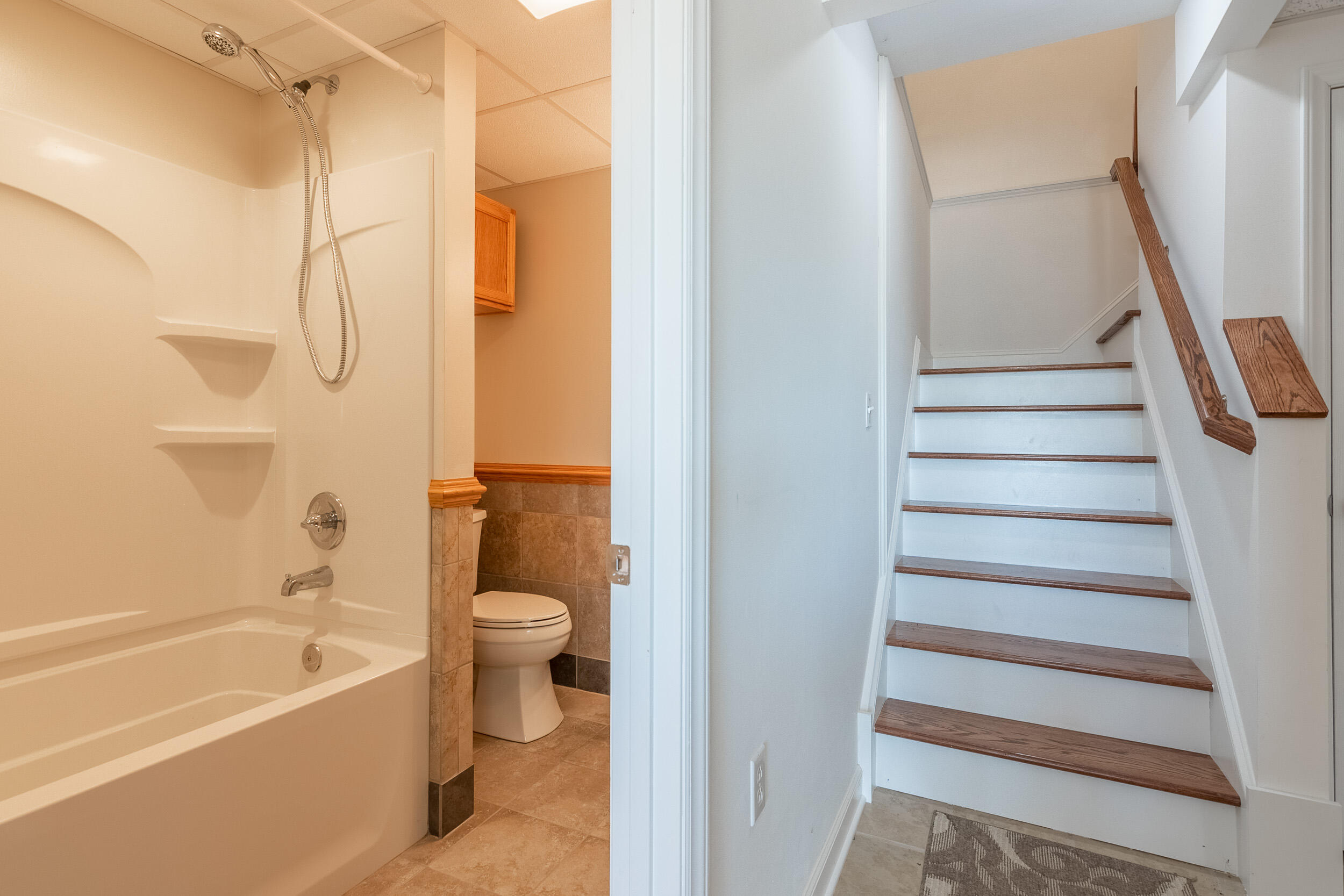 995 White Oak Grove Road Northeast Riner, VA 24149 - Photo 38 of 70 a bathroom with a bathtub and a shower