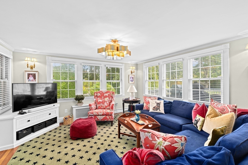 73 Pond Street Cohasset, MA 02025 - Photo 15 of 42 a living room with furniture and a flat screen tv