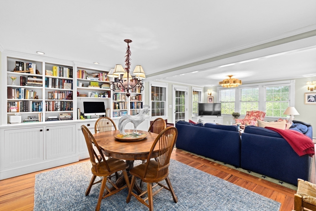 73 Pond Street Cohasset, MA 02025 - Photo 18 of 42 a view of a dining room with furniture window and outside view
