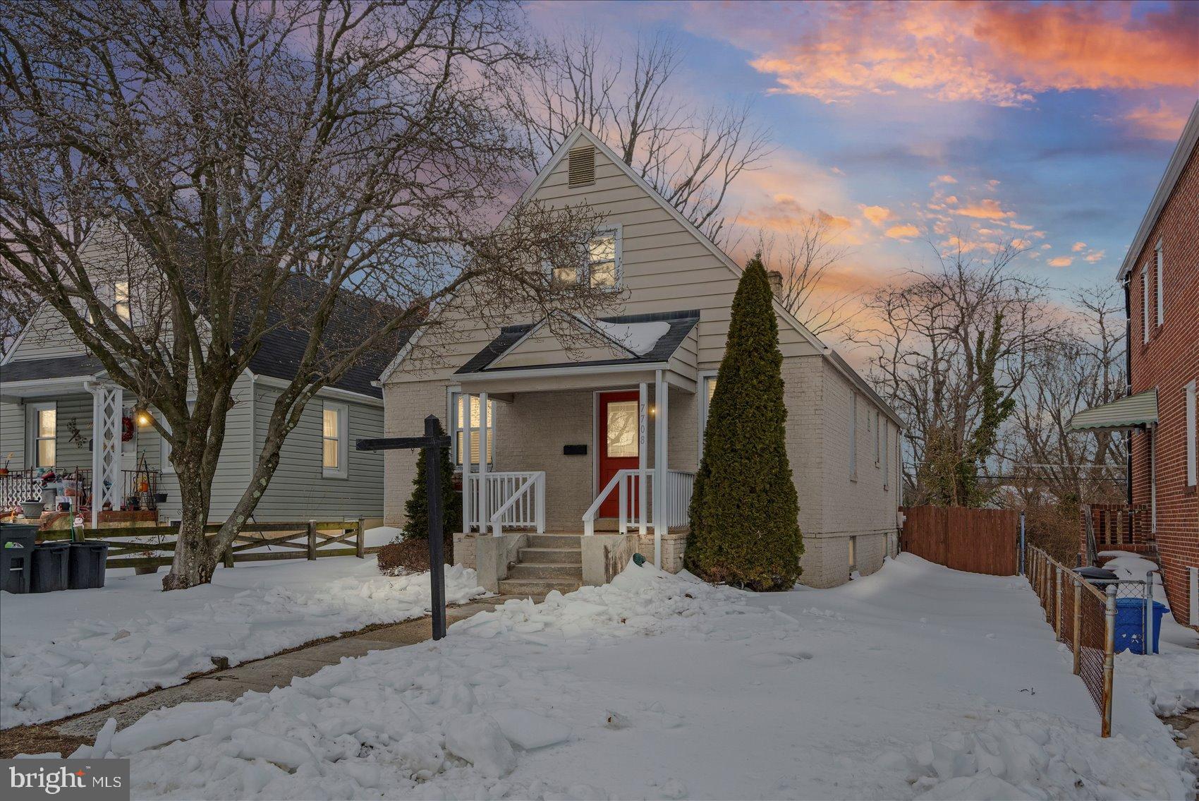 7708 Middlesex Place Parkville, MD 21234 - Photo 1 of 37 Charming home under a winter sunset glow.