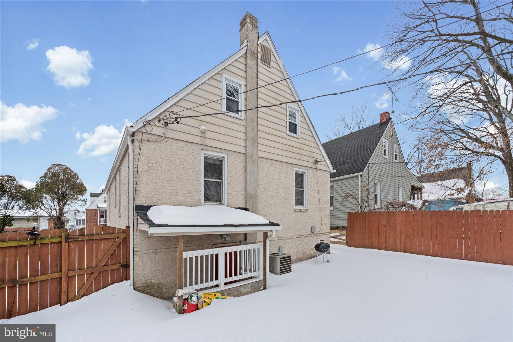 7708 Middlesex Place Parkville, MD 21234 - Photo 34 of 37 Charming home with a snowy backyard retreat.