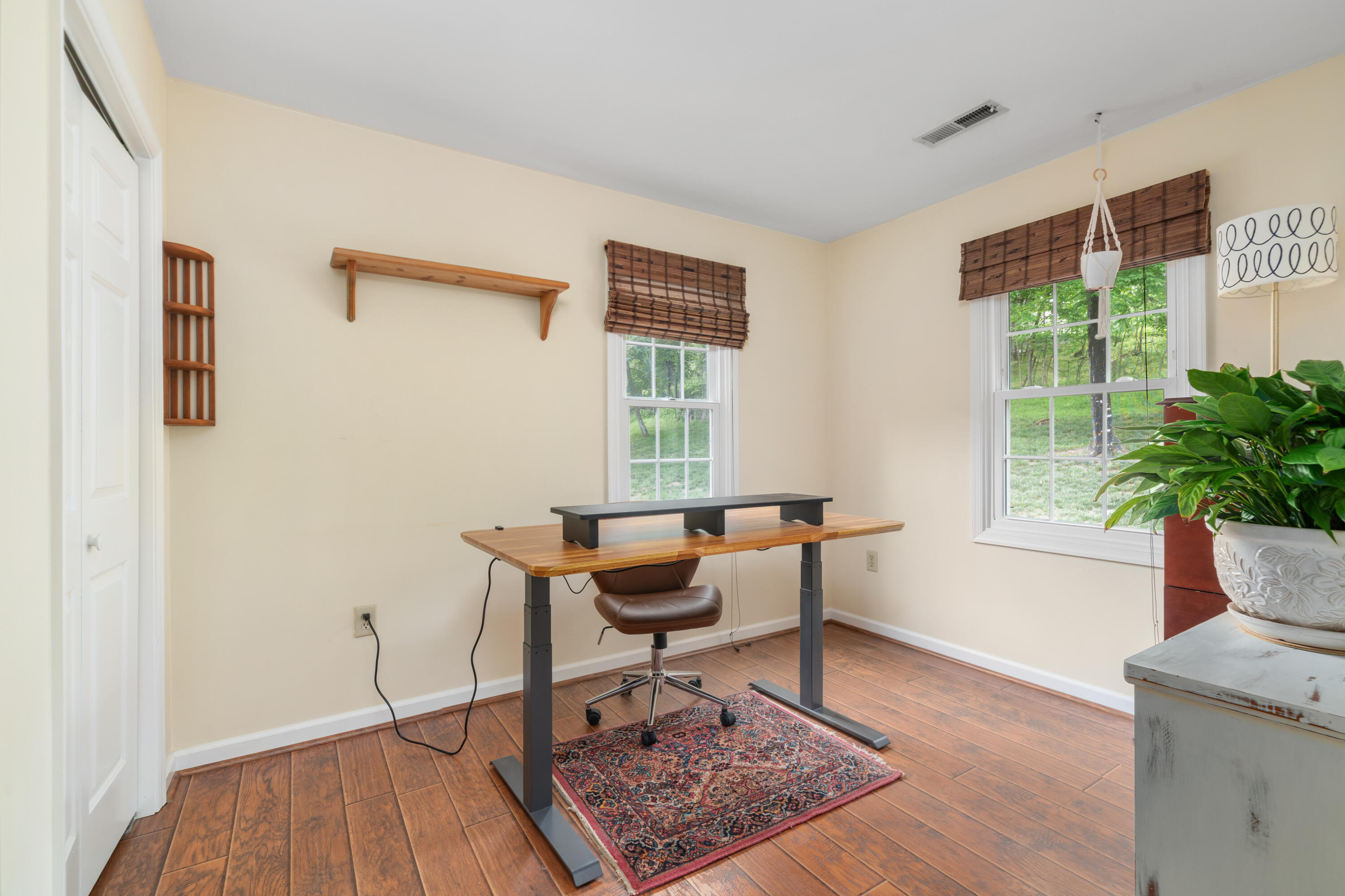 3341 Hidden Oak Road Southwest Roanoke, VA 24018 - Photo 17 of 26 a workspace room with furniture and wooden floor