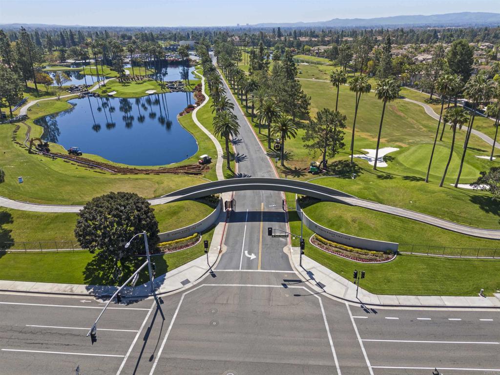 2871 Player Lane Tustin, CA 92782 - Photo 30 of 44 an aerial view of a swimming pool with a outdoor seating
