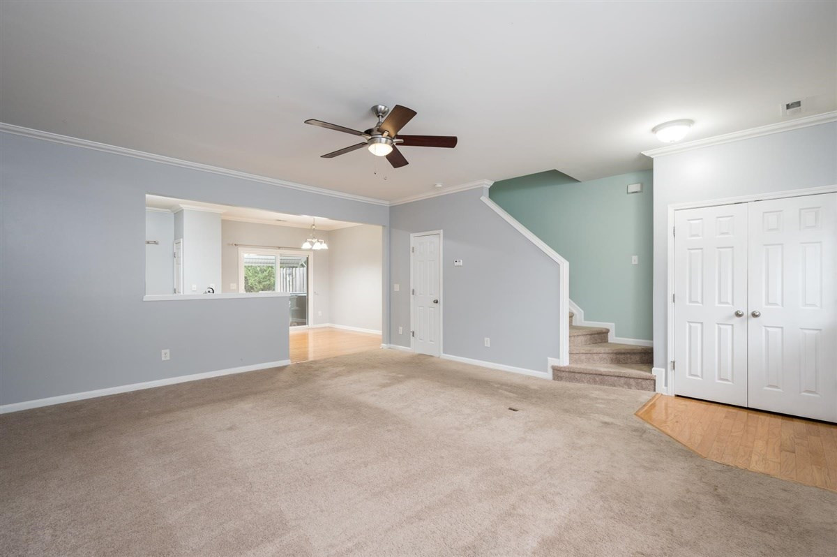 8311 Clasara Circle Raleigh, NC 27613 - Photo 4 of 27 Very spacious living room opens to a great kitchen! Living Room