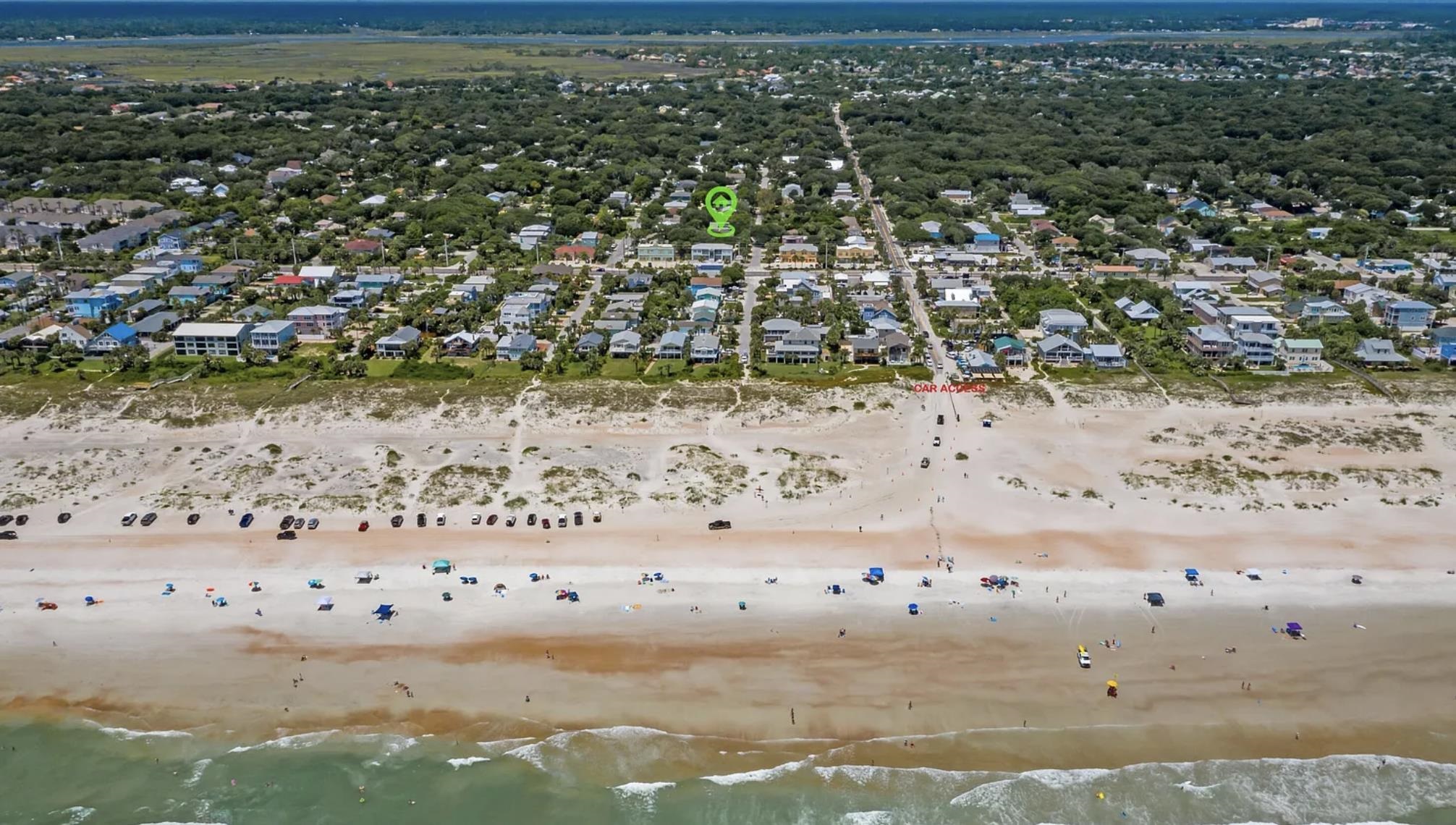 109 B Street, Unit B St. Augustine Beach, FL 32080 - Photo 29 of 30 a view of beach and ocean