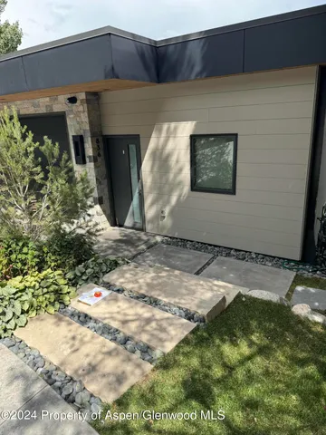 a backyard of a house