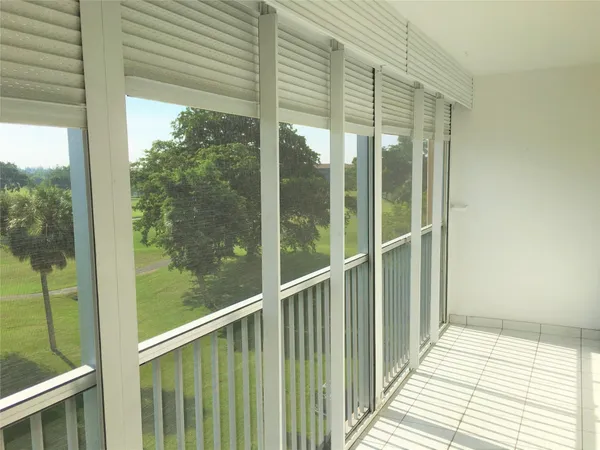 a view of a balcony