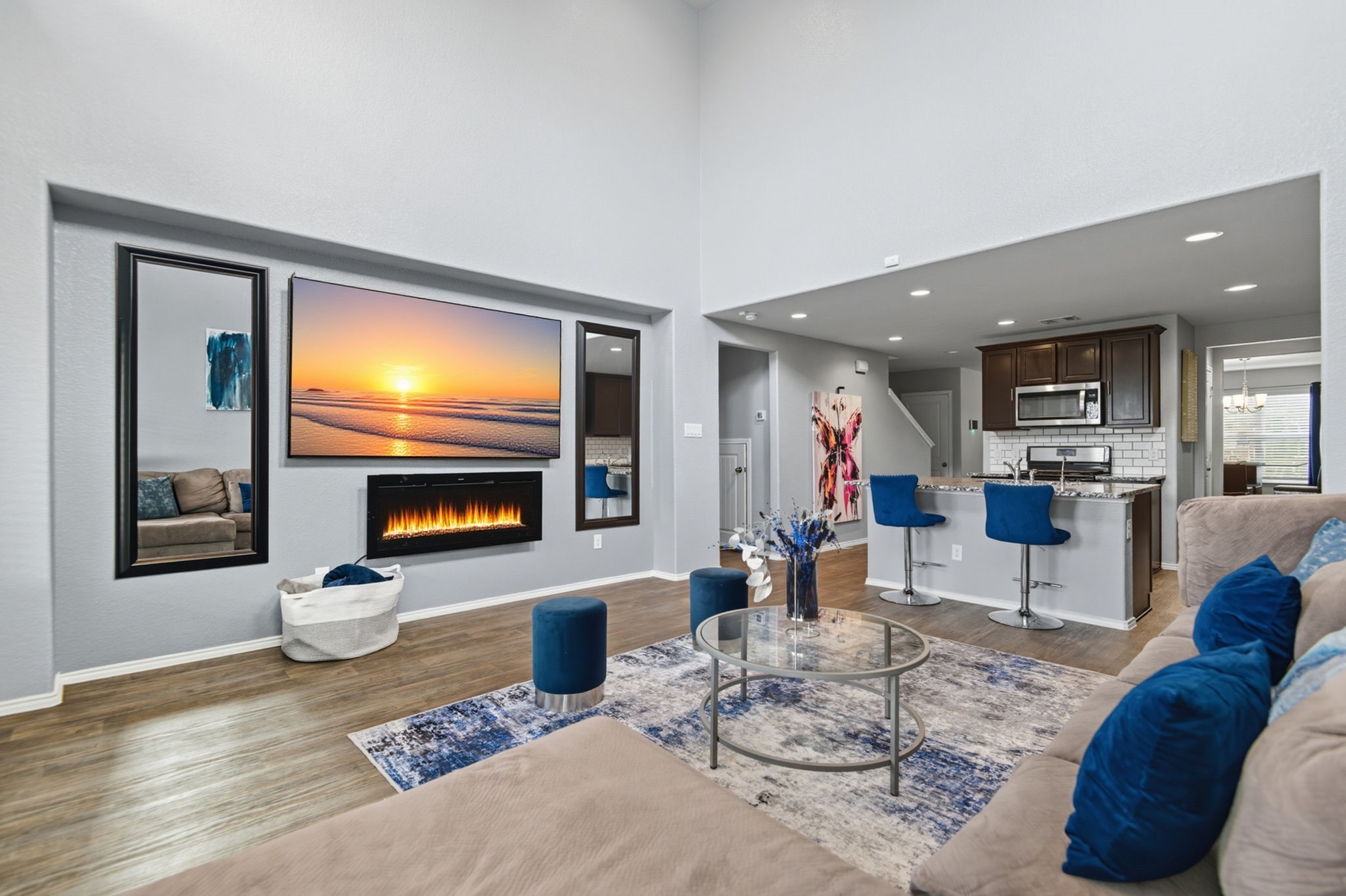 935 Bright Lotus Lane Rosharon, TX 77583 - Photo 7 of 18 a living room with furniture and a flat screen tv