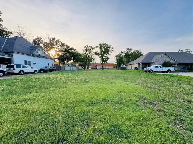 an outdoor space with garden view