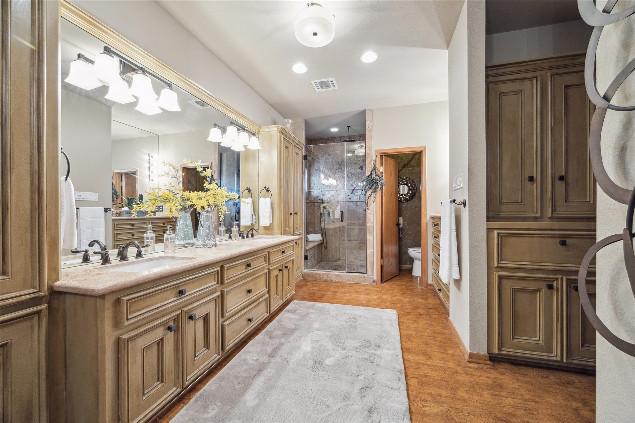 2614 Rip Van Winkle Drive Pearland, TX 77581 - Photo 16 of 31 a kitchen with stainless steel appliances granite countertop a refrigerator and a sink