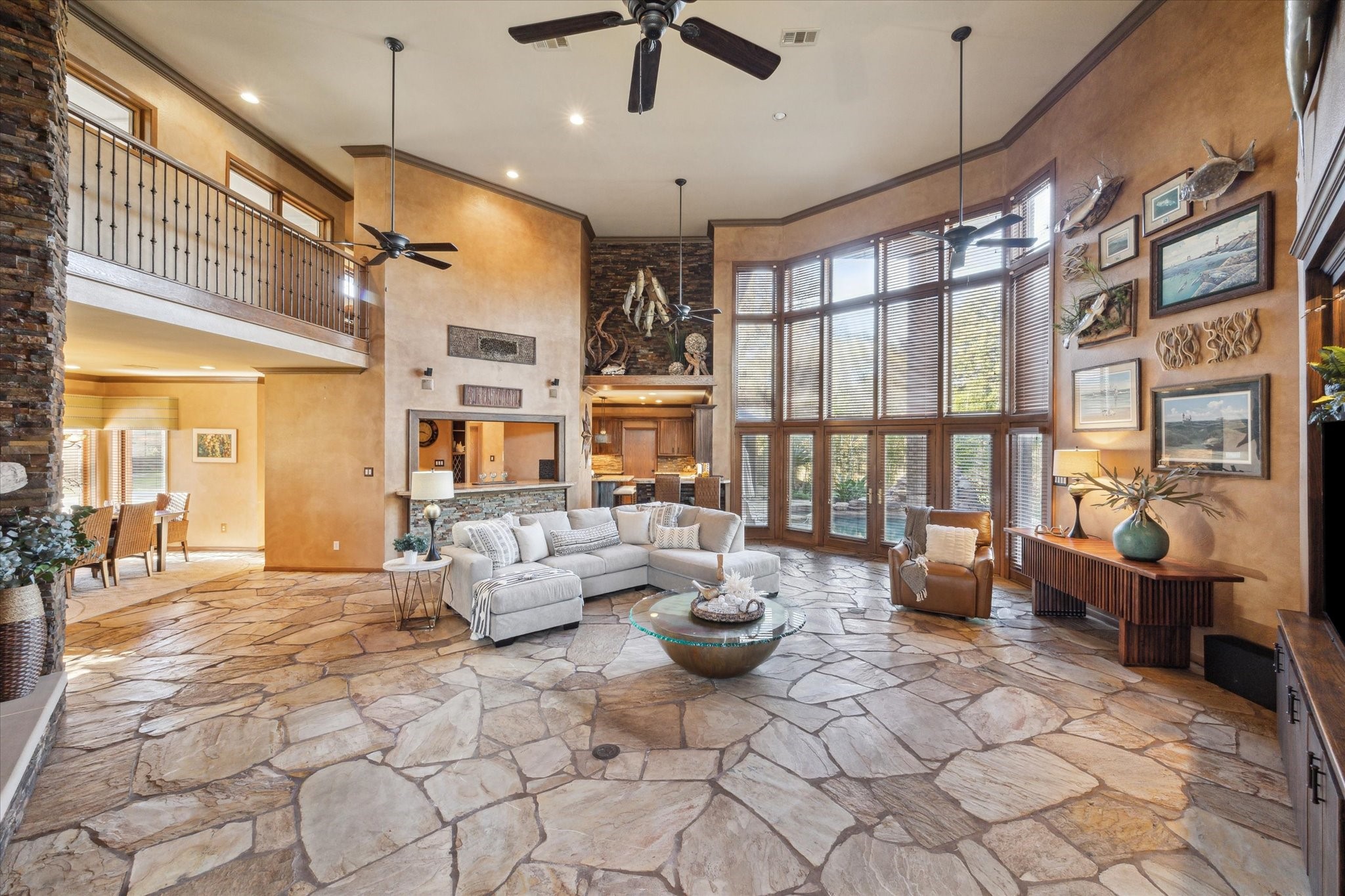 2614 Rip Van Winkle Drive Pearland, TX 77581 - Photo 6 of 31 a living room with furniture large window and flat screen tv