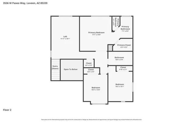 $2,310 | 3536 West Paseo Way, Laveen, AZ 85339