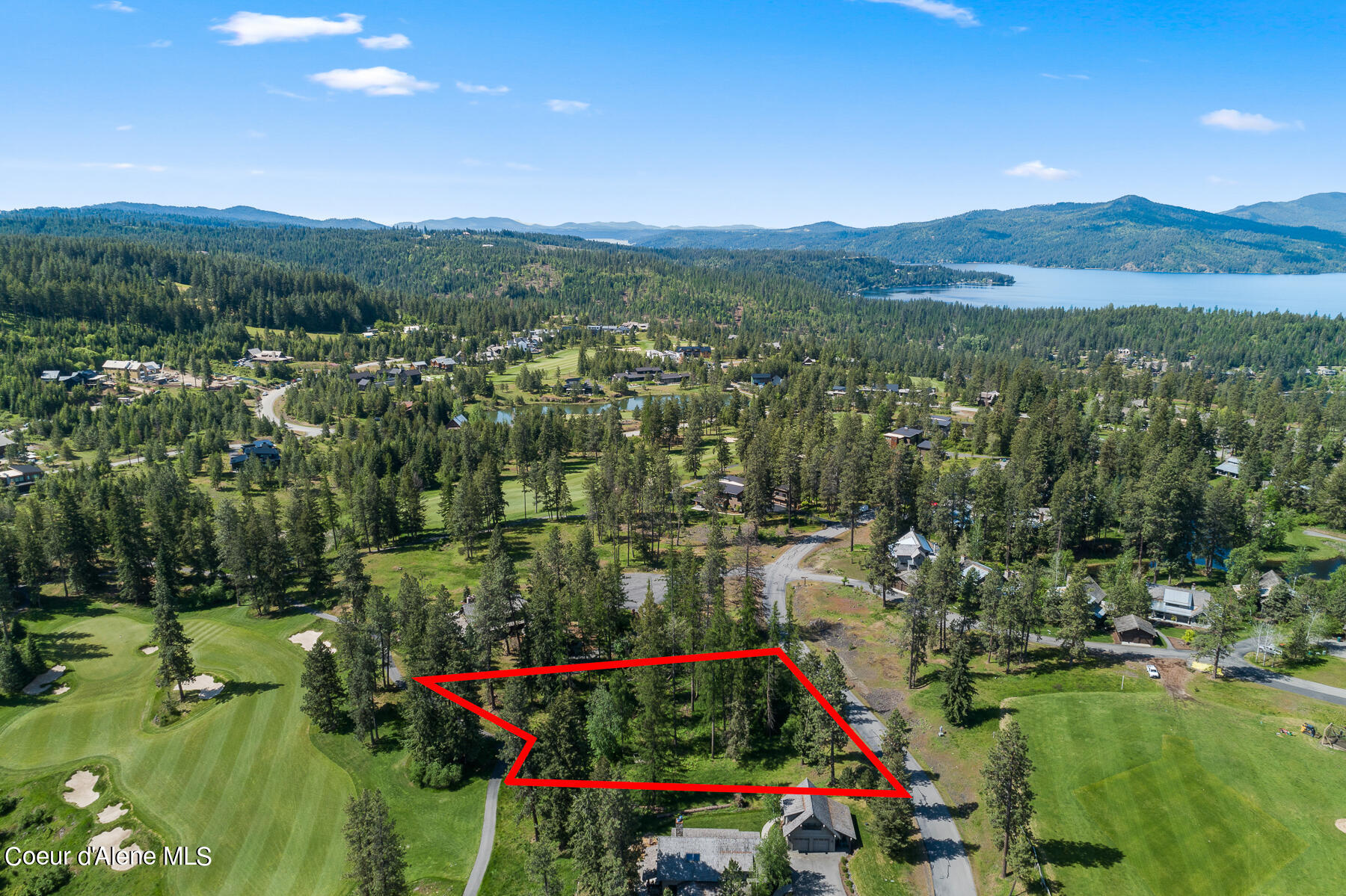 6528 South Old Barn Road Harrison, ID 83833 - Photo 12 of 18 Aerial_Lot207-8_Outlined