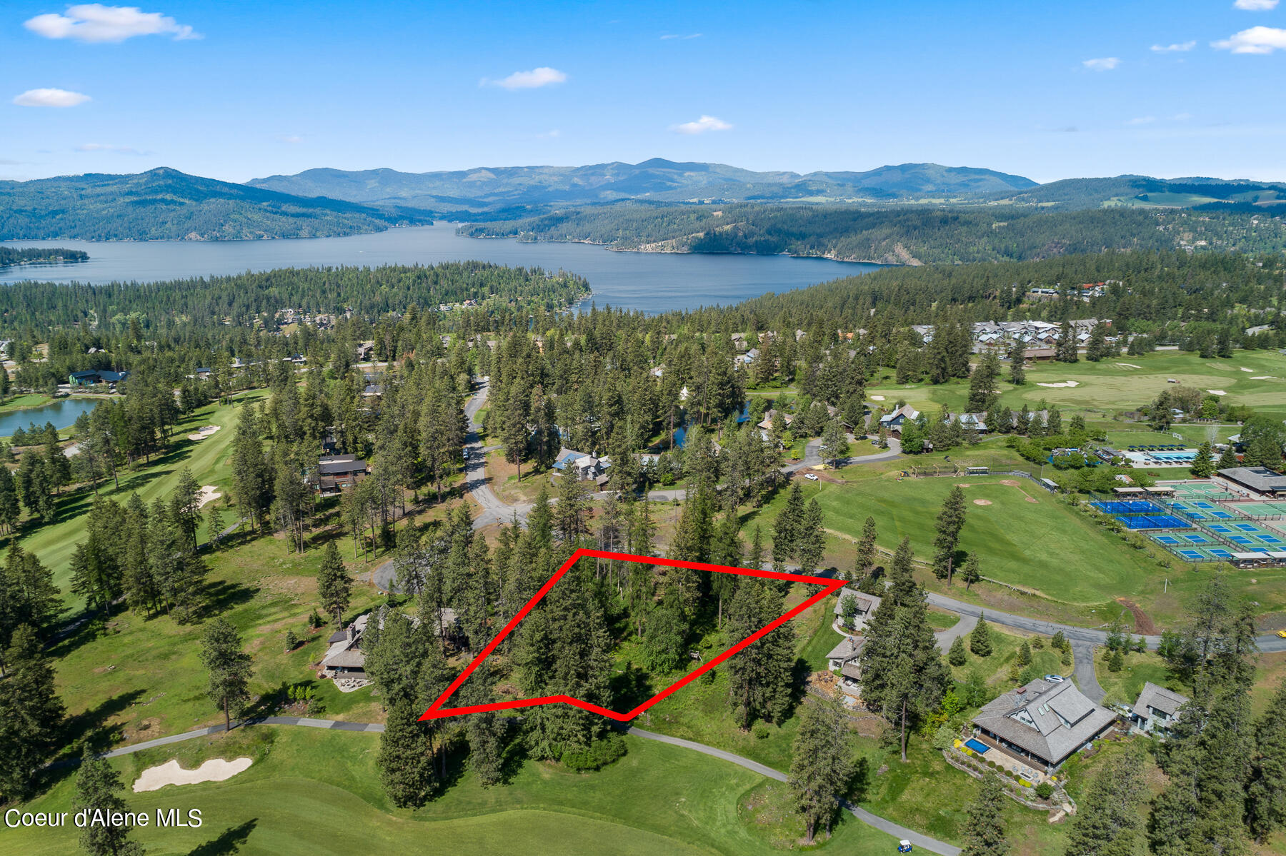 6528 South Old Barn Road Harrison, ID 83833 - Photo 14 of 18 Aerial_Lot207-9_Outlined