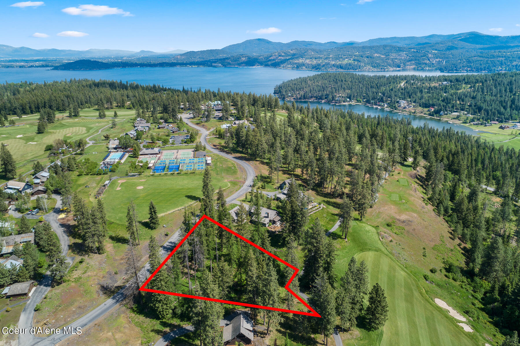 6528 South Old Barn Road Harrison, ID 83833 - Photo 18 of 18 Aerial_Lot207-11_Outlined