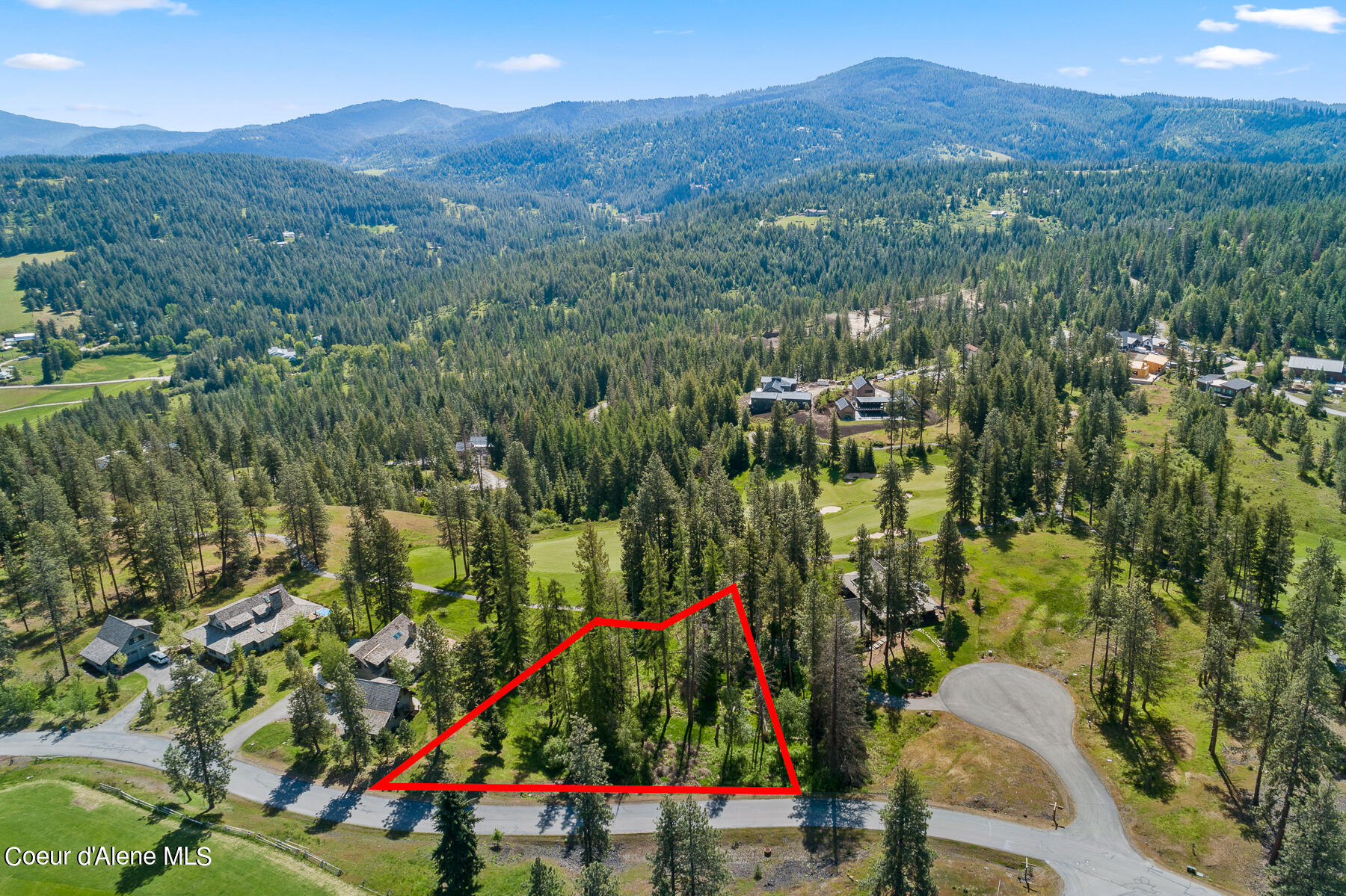 6528 South Old Barn Road Harrison, ID 83833 - Photo 10 of 18 Aerial_Lot207-7_Outlined