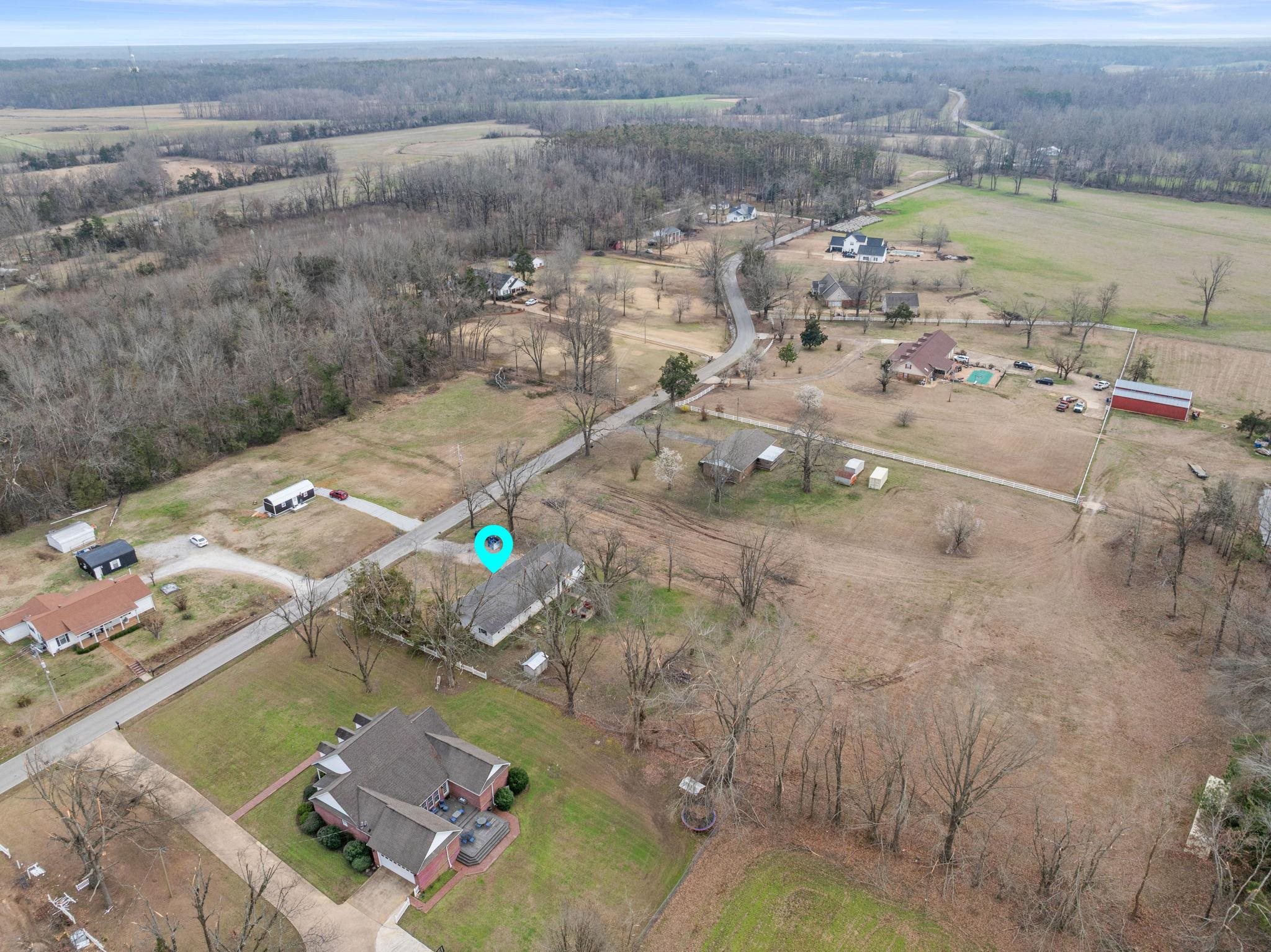 12 County Road 512 Corinth, MS 38834 - Photo 2 of 39 Aerial view of property and surrounding area featuring rural landscape