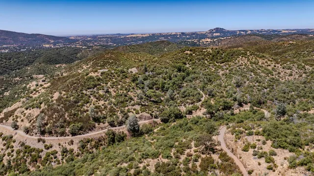 a view of a city with mountain