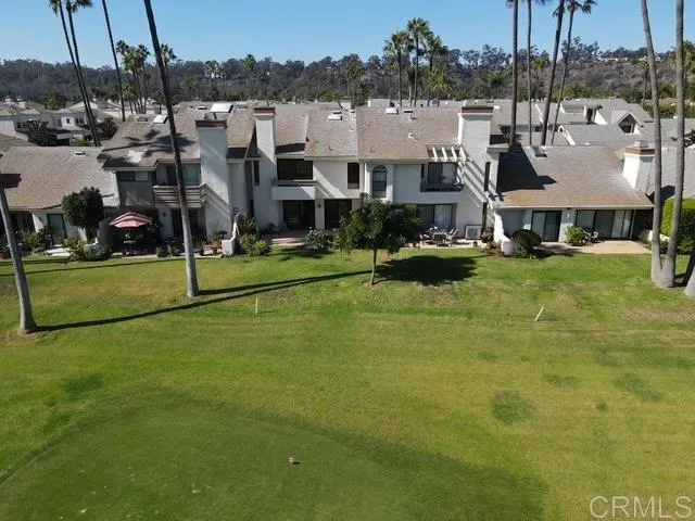 a view of a town with residential houses