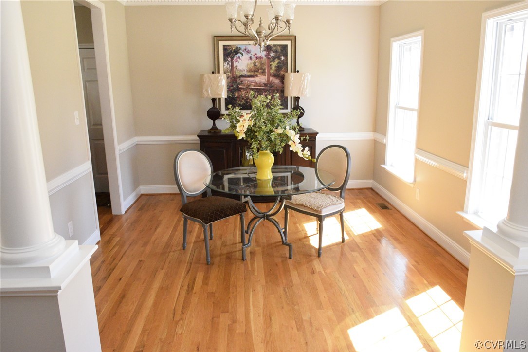 4204 Hidden Valley Road Chester, VA 23831 - Photo 14 of 50 Formal Dining Room with Chairrail
