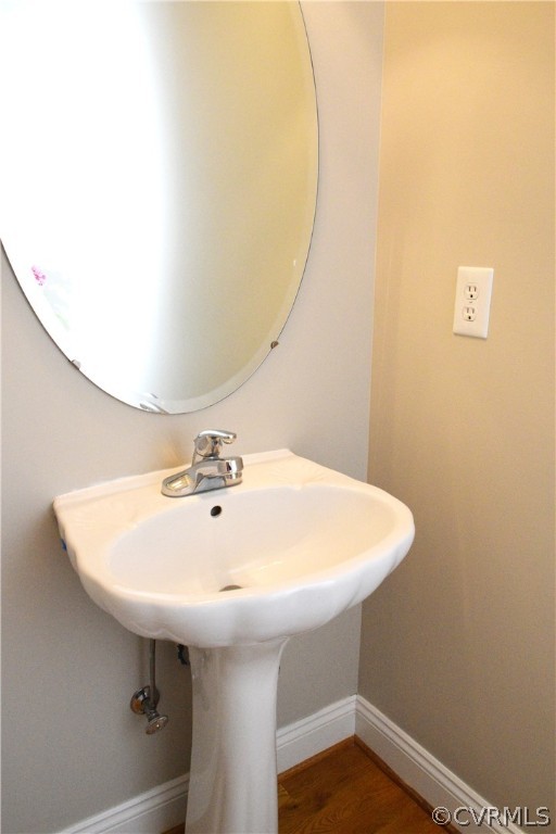4204 Hidden Valley Road Chester, VA 23831 - Photo 19 of 50 First Floor Powder Room with Hardwood Floor
