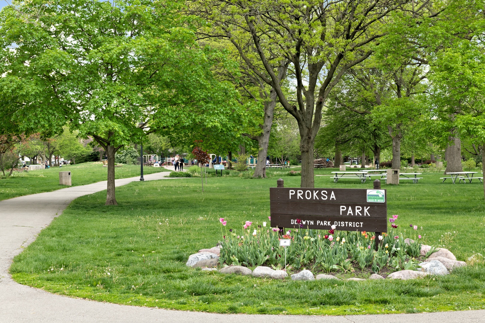 7023 29th Place Berwyn, IL 60402 - Photo 31 of 36 a view of a park with large trees